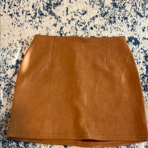 Suede Burnt Orange Skirt - Perfect for UT Gameday